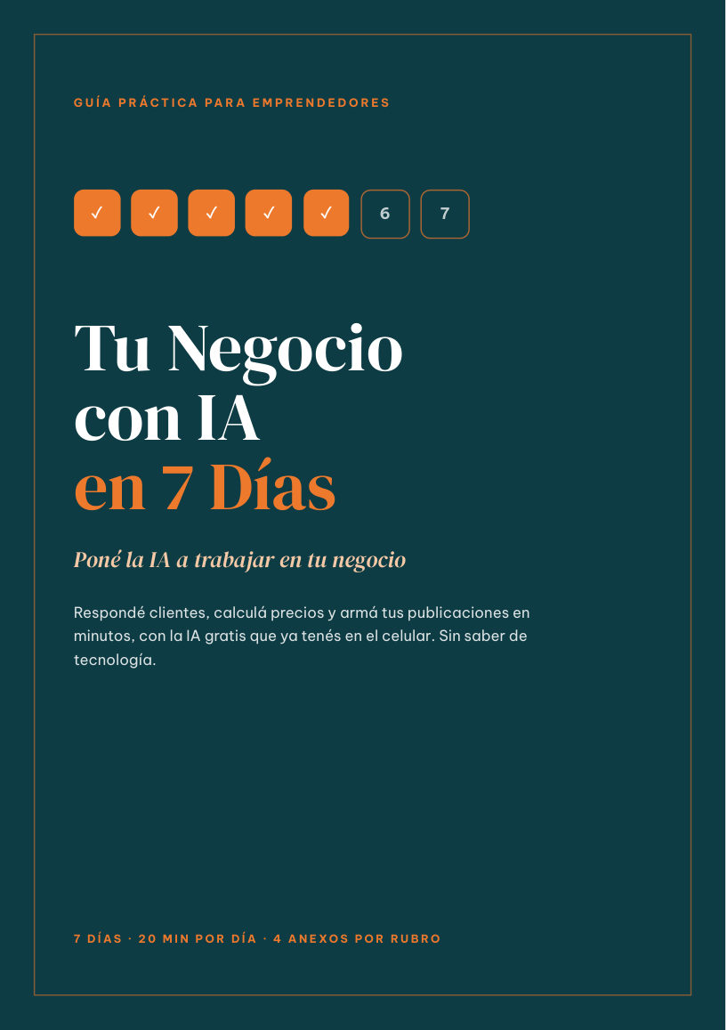 Tapa de la guía Tu Negocio con IA en 7 Días